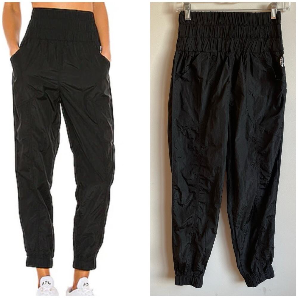 Free People FP Movement The Way Home High Waist Joggers XS Black
